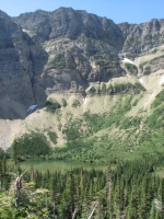 A lake on the way up